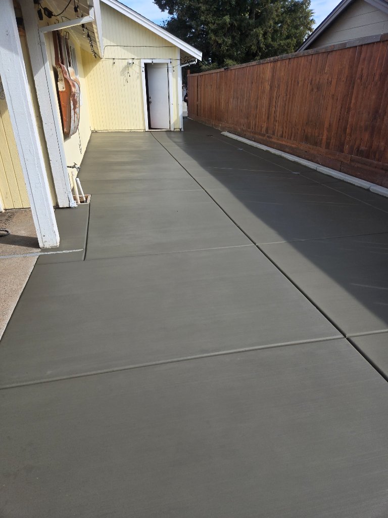 Driveway rebar prep with wood forms