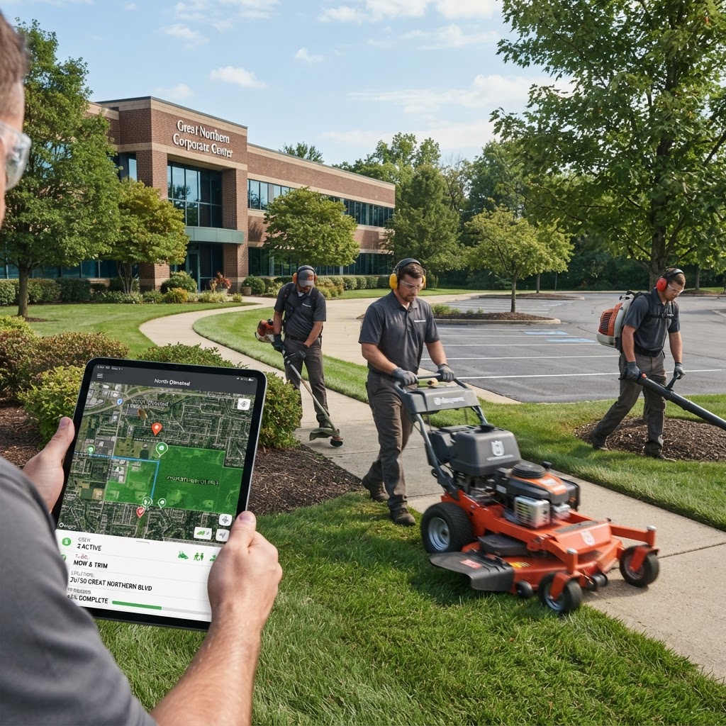How GPS-Verified Crews Ensure Consistent Service for North Olmsted Property Managers