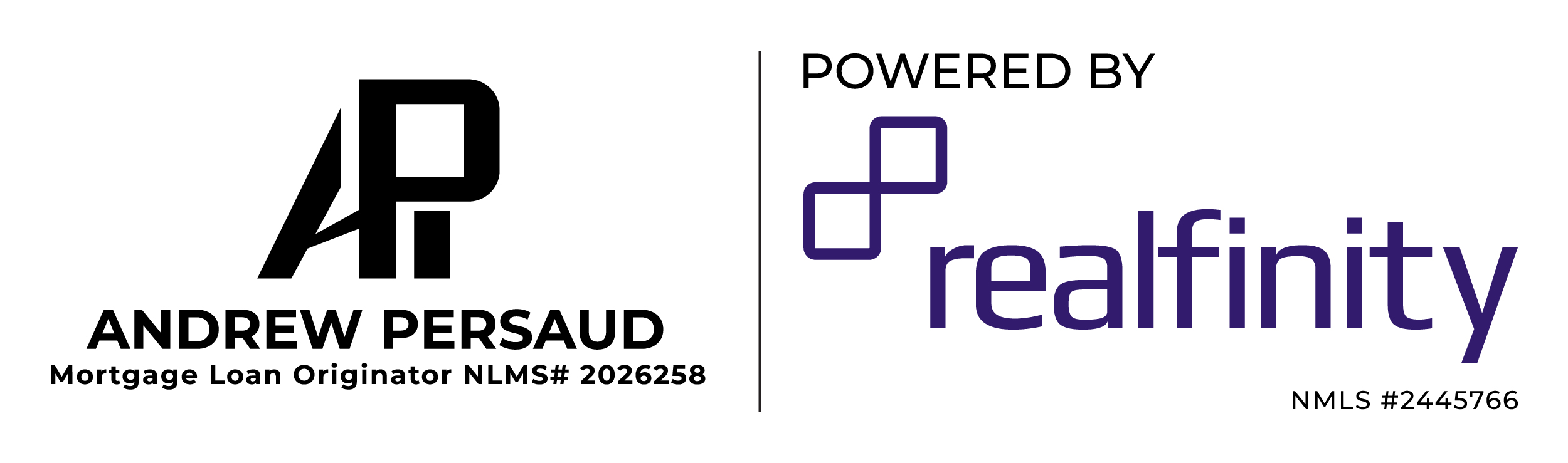 Andrew Persaud · Powered by Realfinity