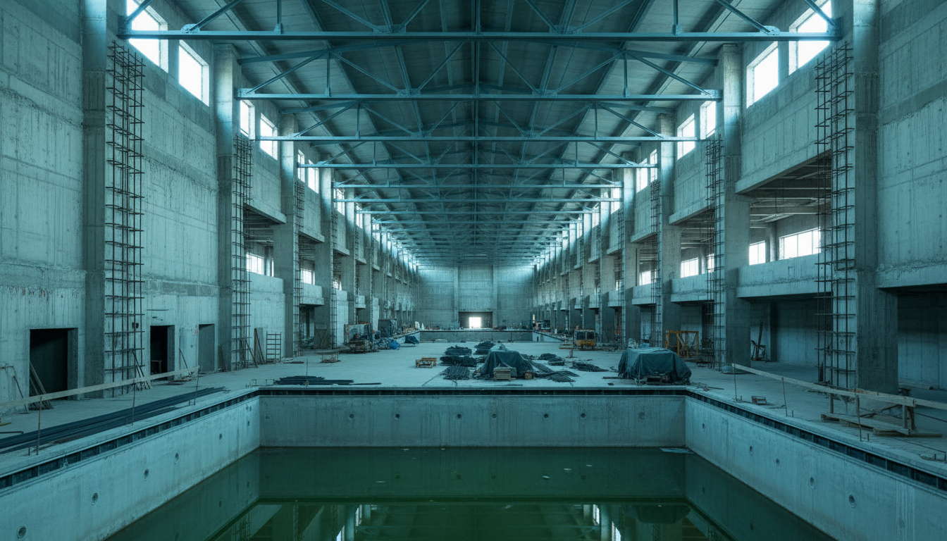 Aquatic center construction