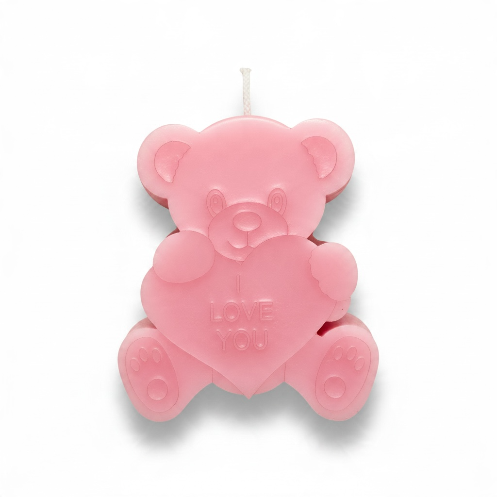I Love You Bear in Pink