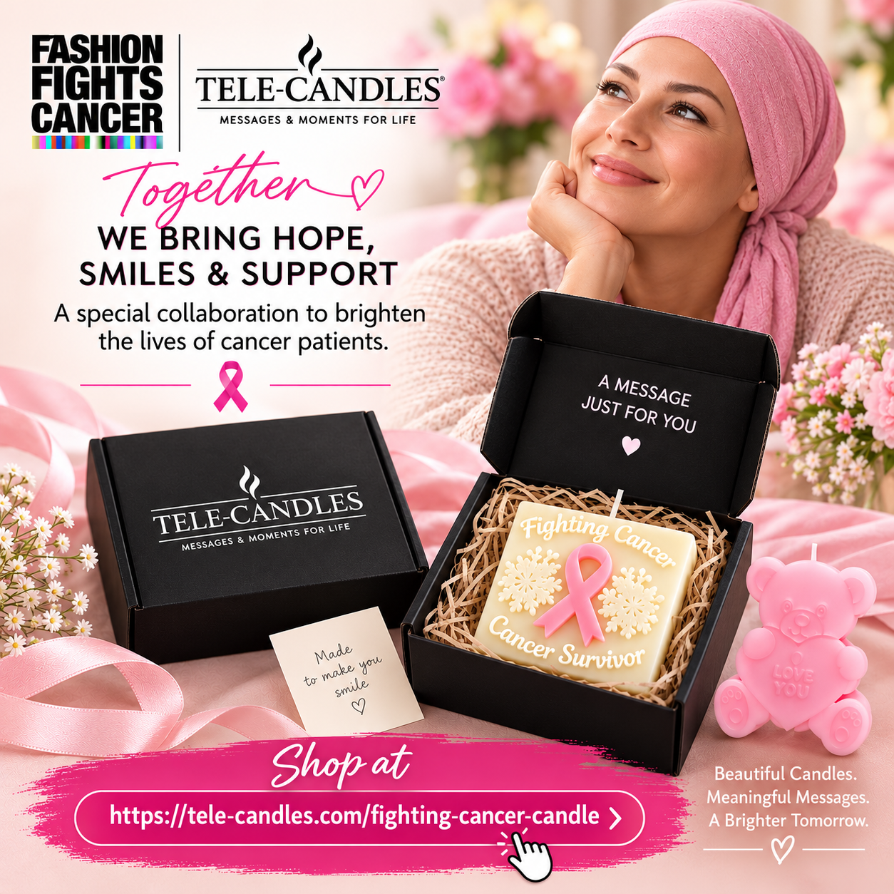 Tele-Candles × Fashion Fights Cancer: together we bring hope, smiles and support