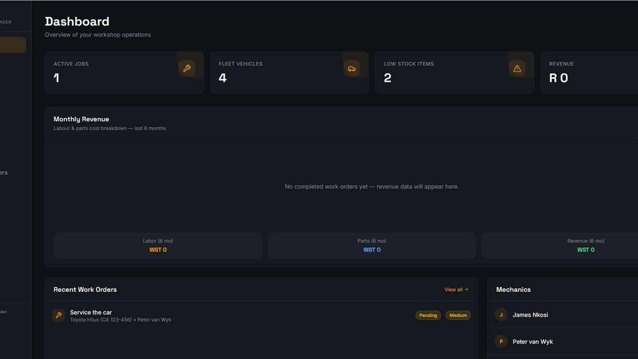WrenchHub template preview