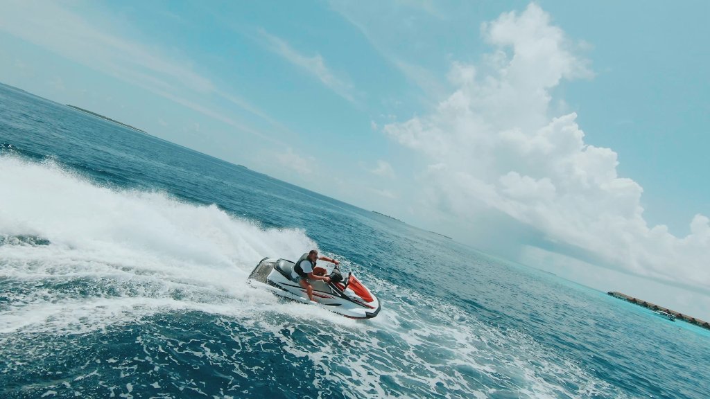 Jet ski on the lake
