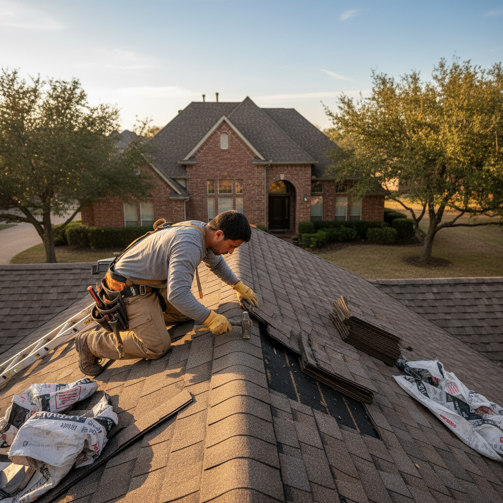 Shingle Roof Repairs in Central Texas