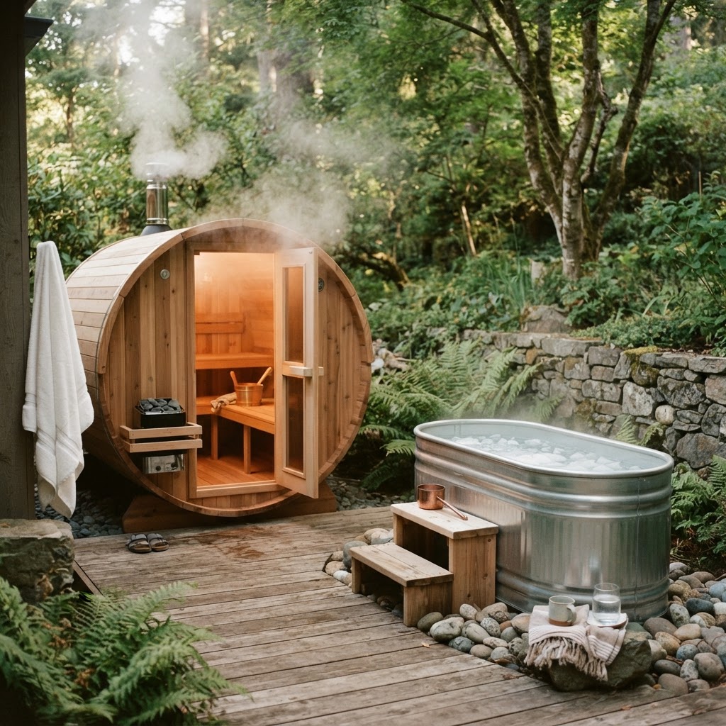Portable Sauna and Cold Plunge Setup: Simple Home Recovery Layouts