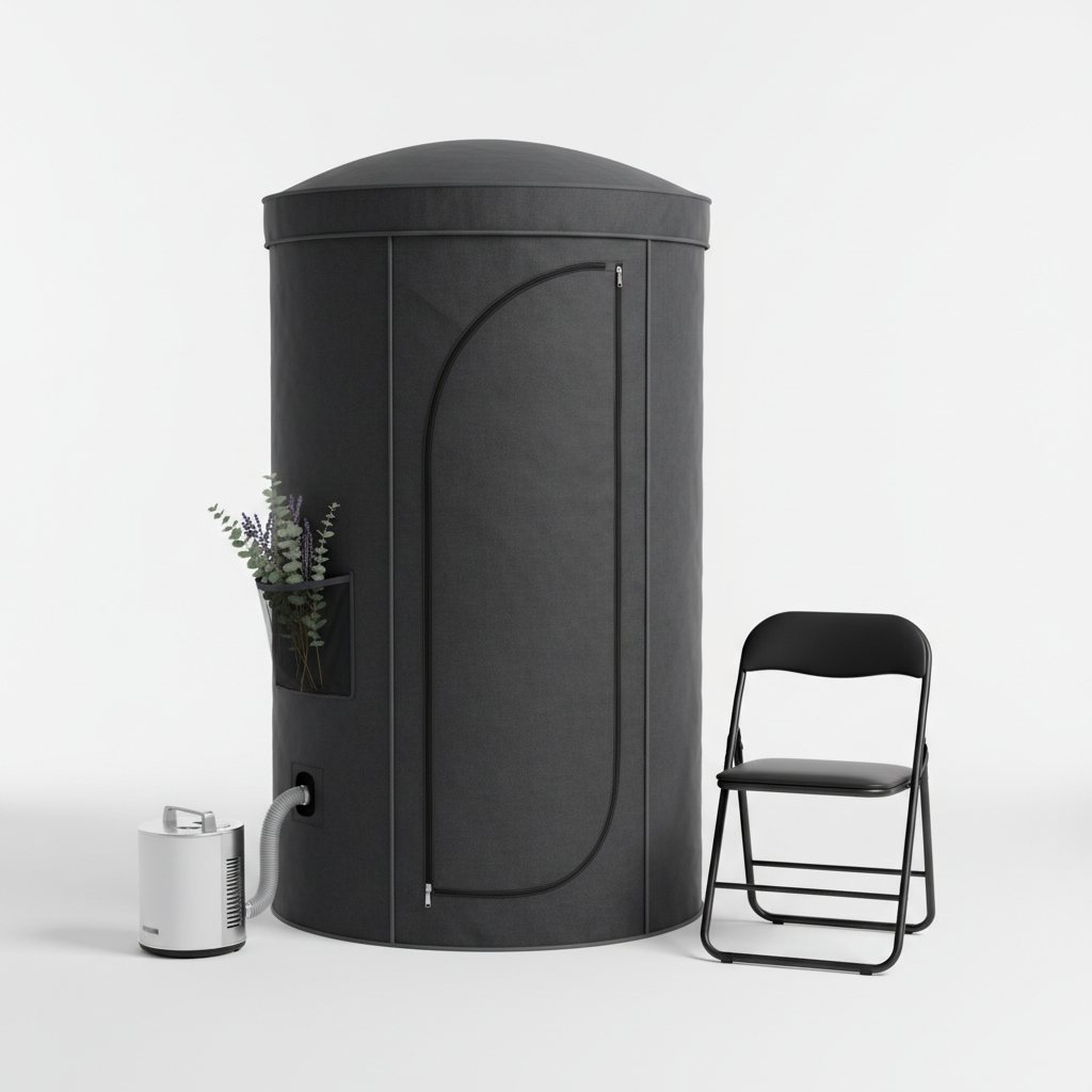 ZONEMEL Premium Steam Sauna with Chair sauna portable steam setup