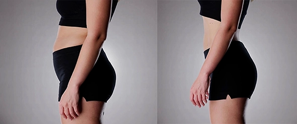 Waist & Core before and after