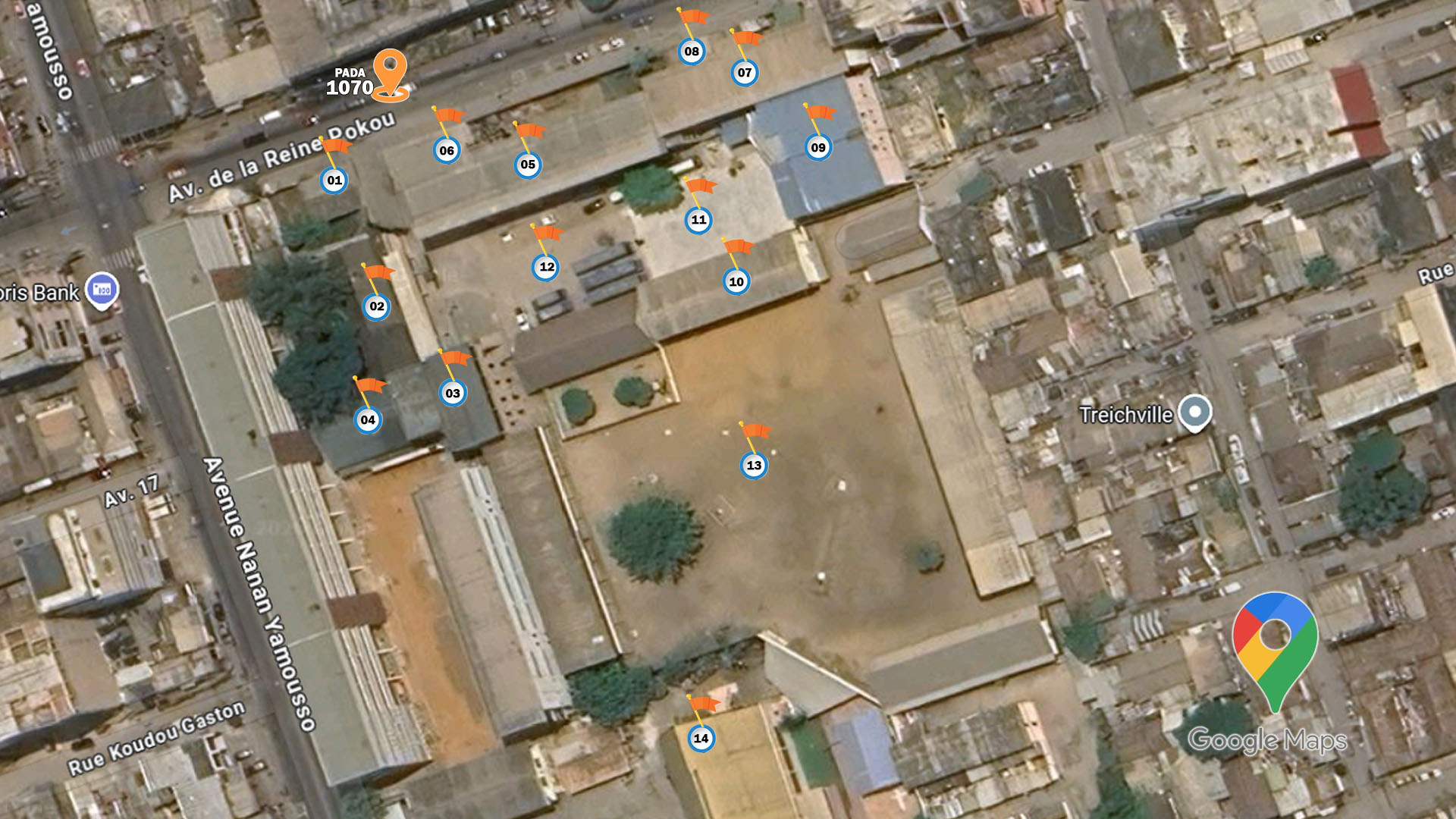 Plan de masse du Collège Saint Jean Bosco