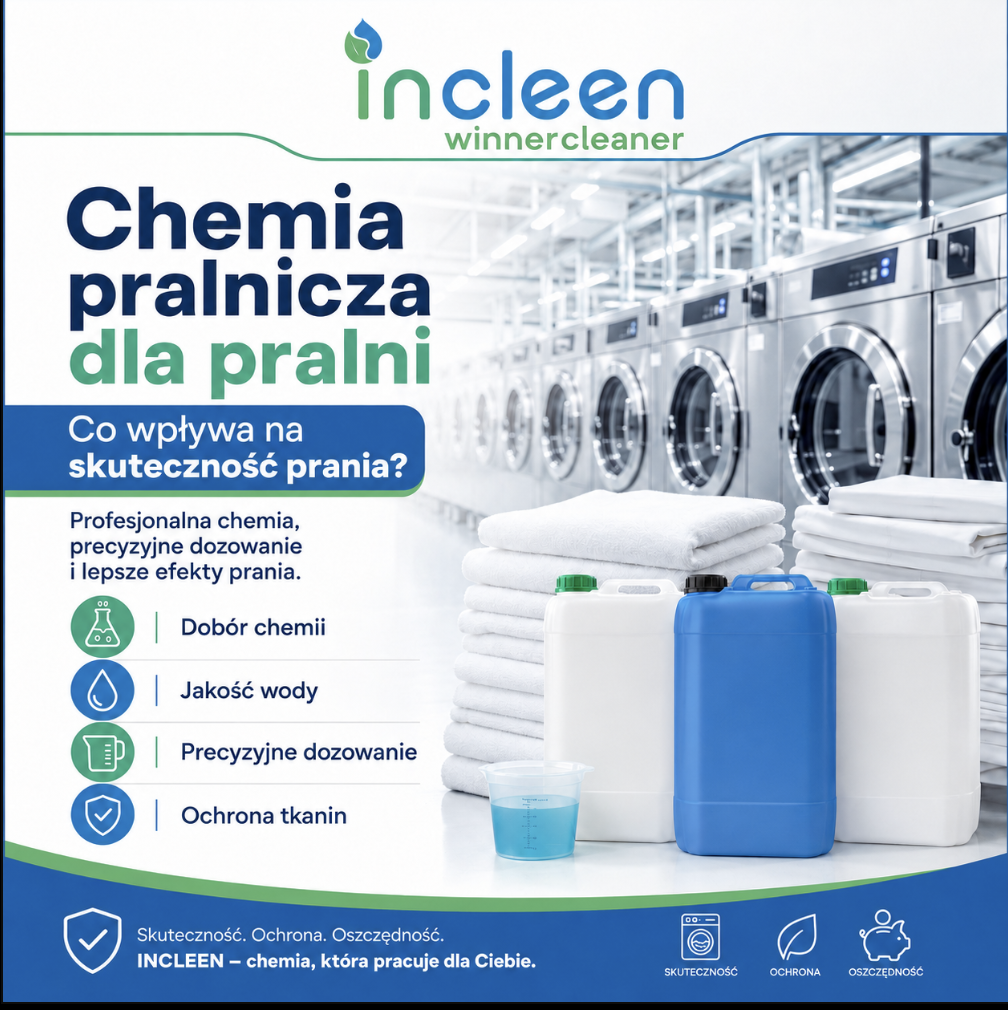 Chemia pralnicza dla pralni: co wpływa na skuteczność prania?