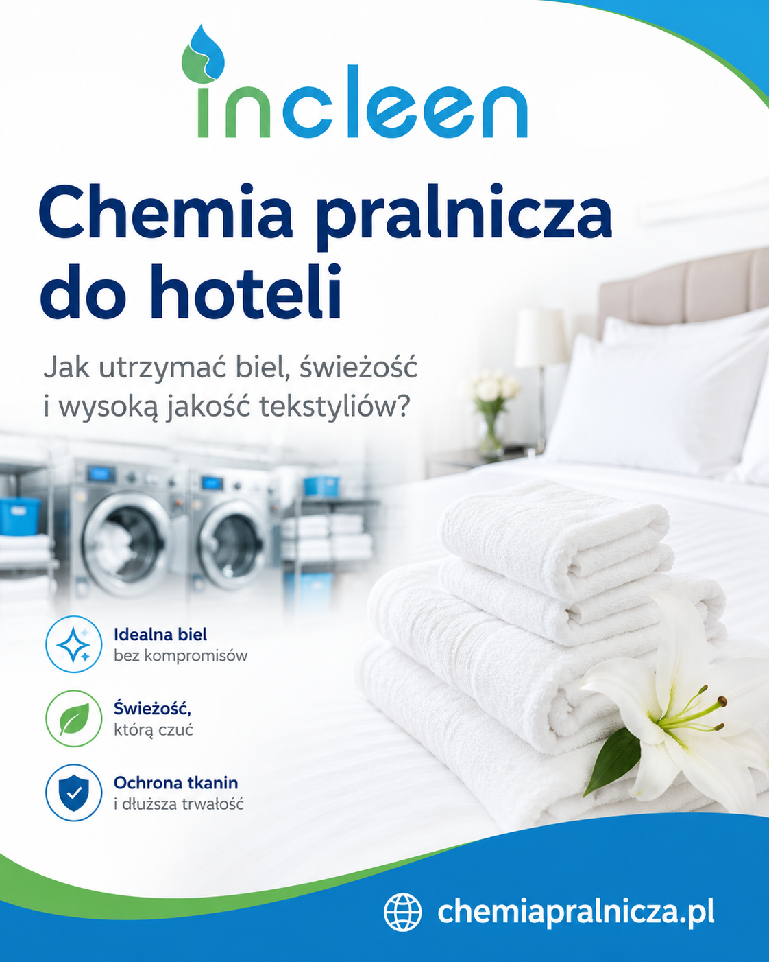 Chemia pralnicza do hoteli – jak utrzymać biel, świeżość i wysoką jakość tekstyliów?