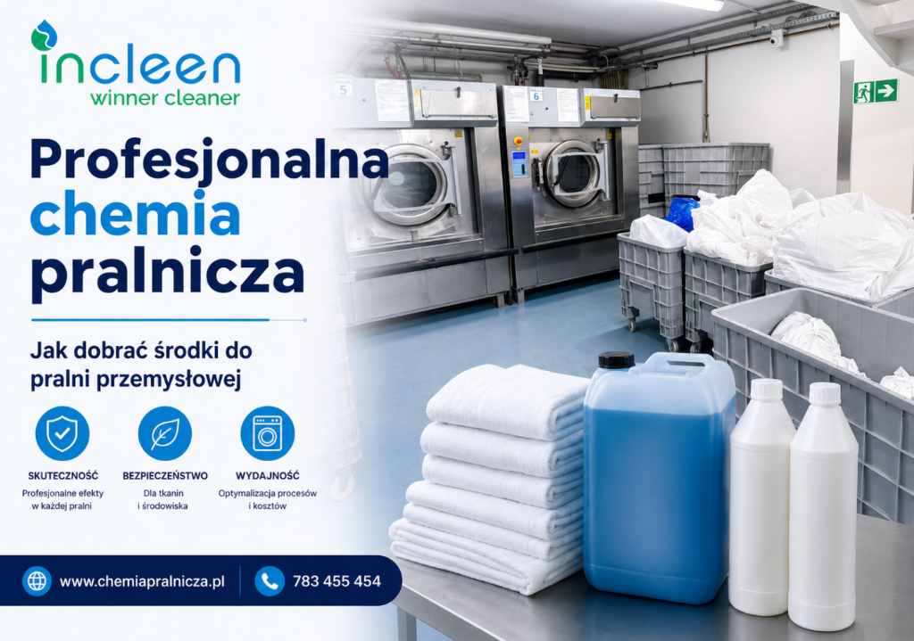 Profesjonalna chemia pralnicza — jak dobrać środki do pralni przemysłowej?