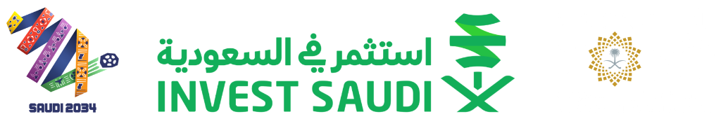Saudi Vision 2030, Invest Saudi, and Saudi 2034 branding