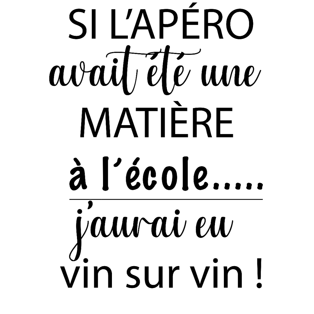 Si l'apéro (noir)