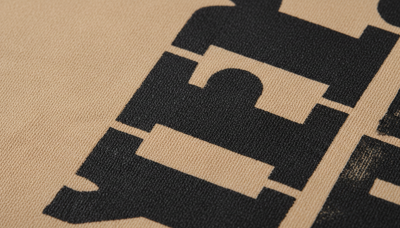 Détail d'impression textile premium