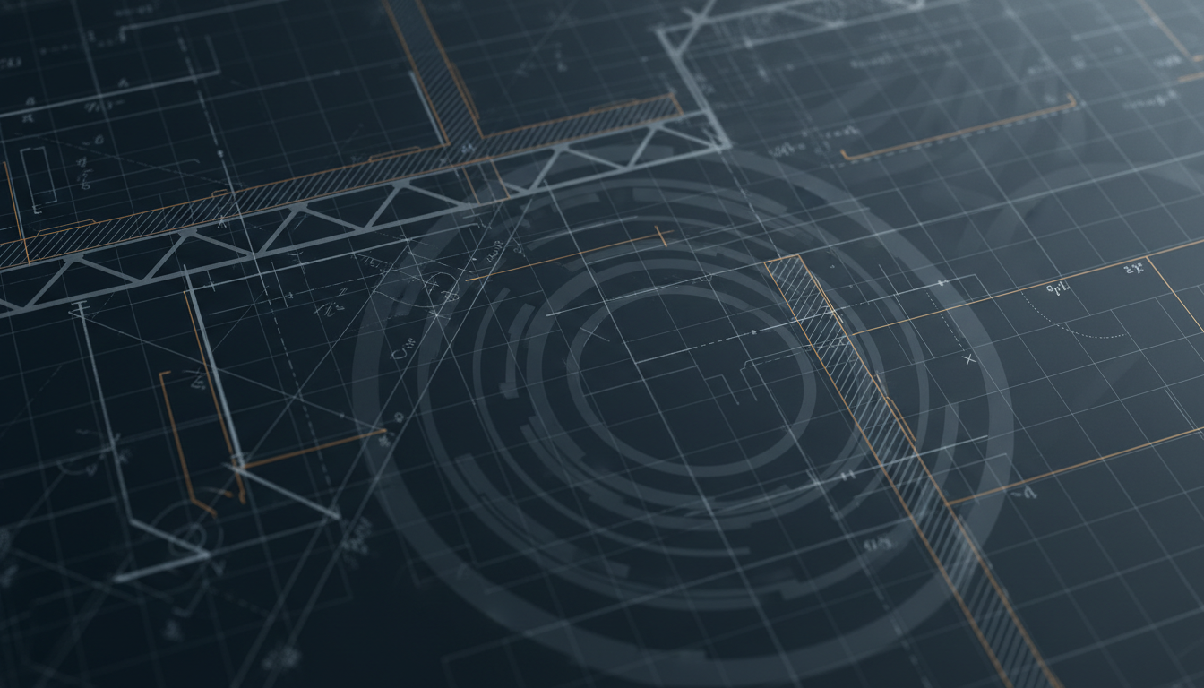 Blueprint and structural engineering background