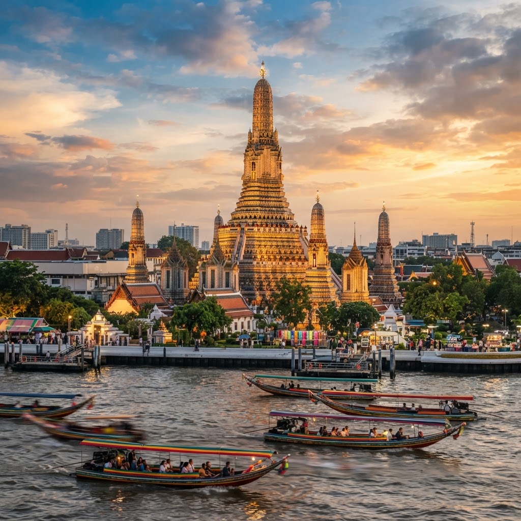Guia de Viagem Bangkok, Tailândia: Templos, Mercados e Sabores Vibrantes