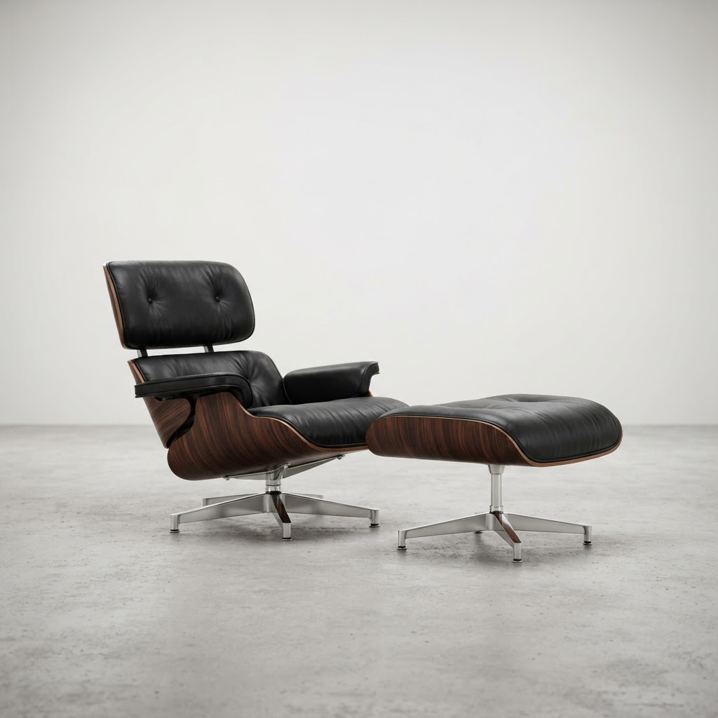 Silla Eames Lounge Chair & Ottoman de Vitra