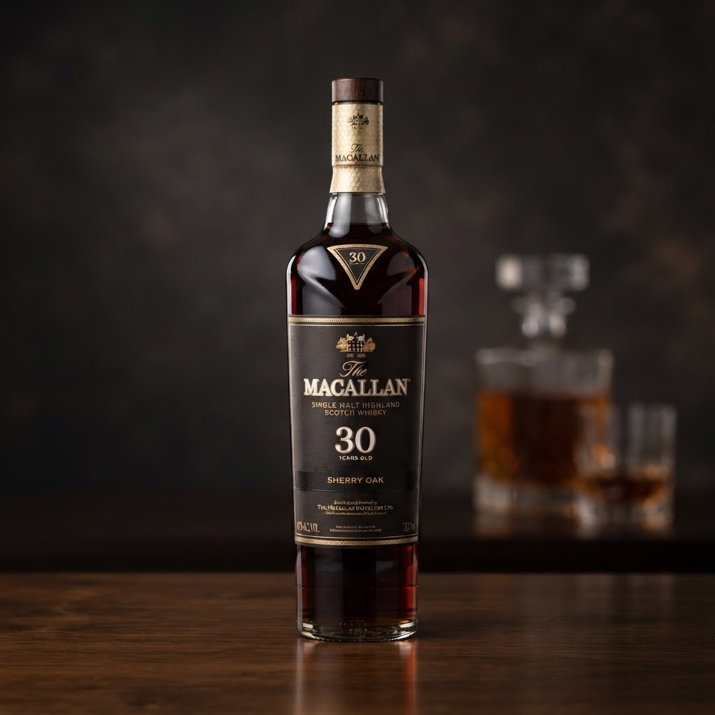 Botella de Whisky Macallan 30 años Sherry Oak