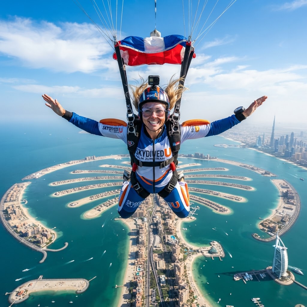 Salto en Paracaídas sobre Palm Jumeirah Dubái