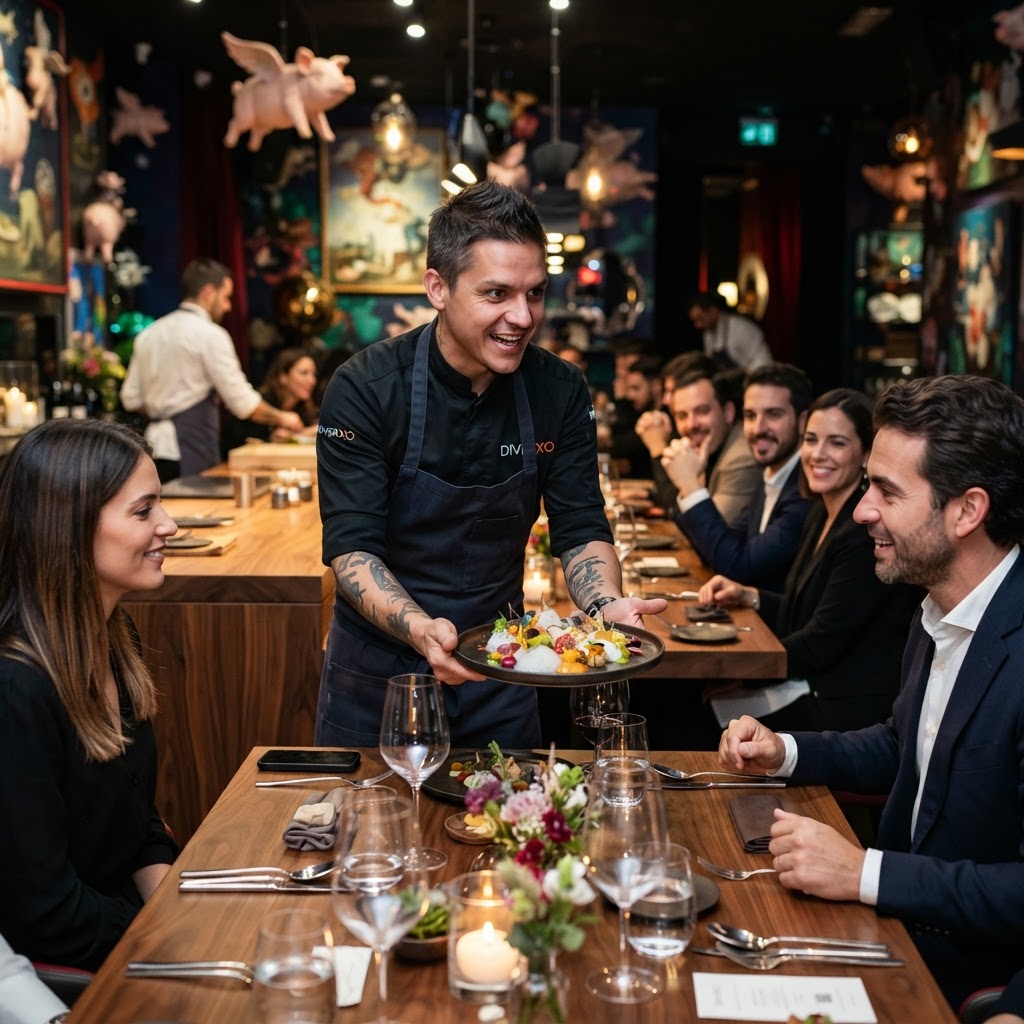 Cena Privada con Chef Dabiz Muñoz en DiverXO