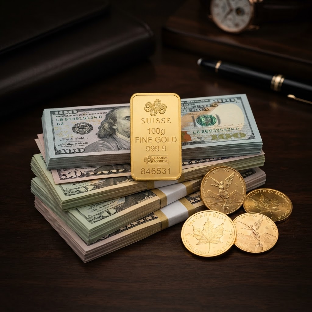 Lingote de Oro de 24k de 100 gramos