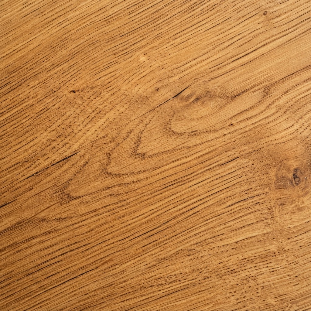 Warm natural oak wood grain close up