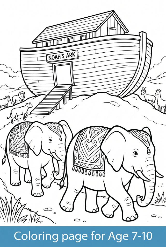 Noah's Ark - Elephants Marching