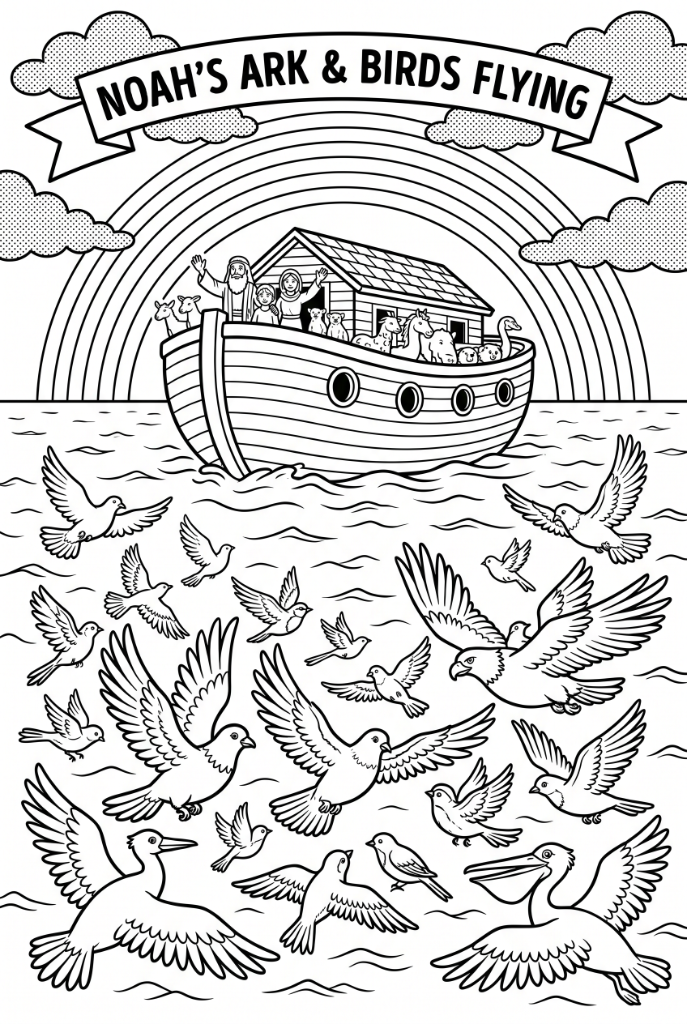 Noah's Ark - Birds Flying