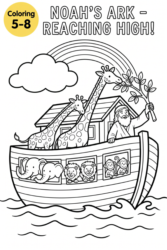 Noah's Ark - Giraffes Reaching High
