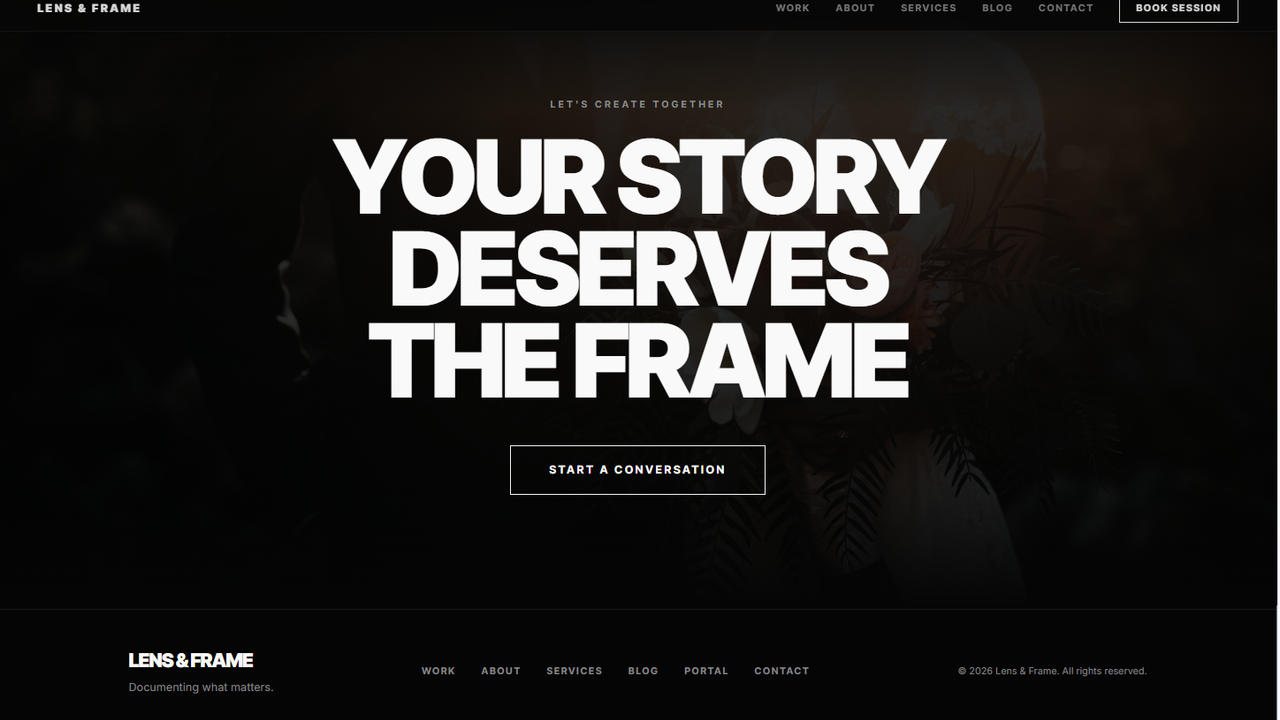 Lens & Frame template preview