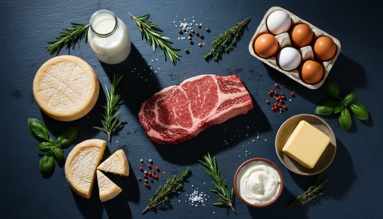 Premium regionale Lebensmittel – Fleisch, Käse, Milchprodukte und Eier