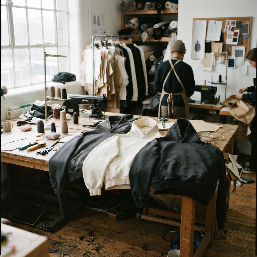 A small independent streetwear studio making pieces by hand, the origin of independent streetwear brands.