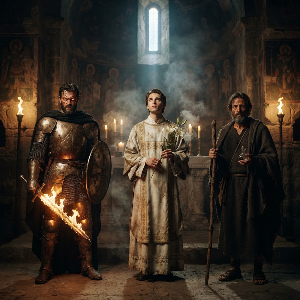 Saints Michael, Gabriel and Raphael, Archangels