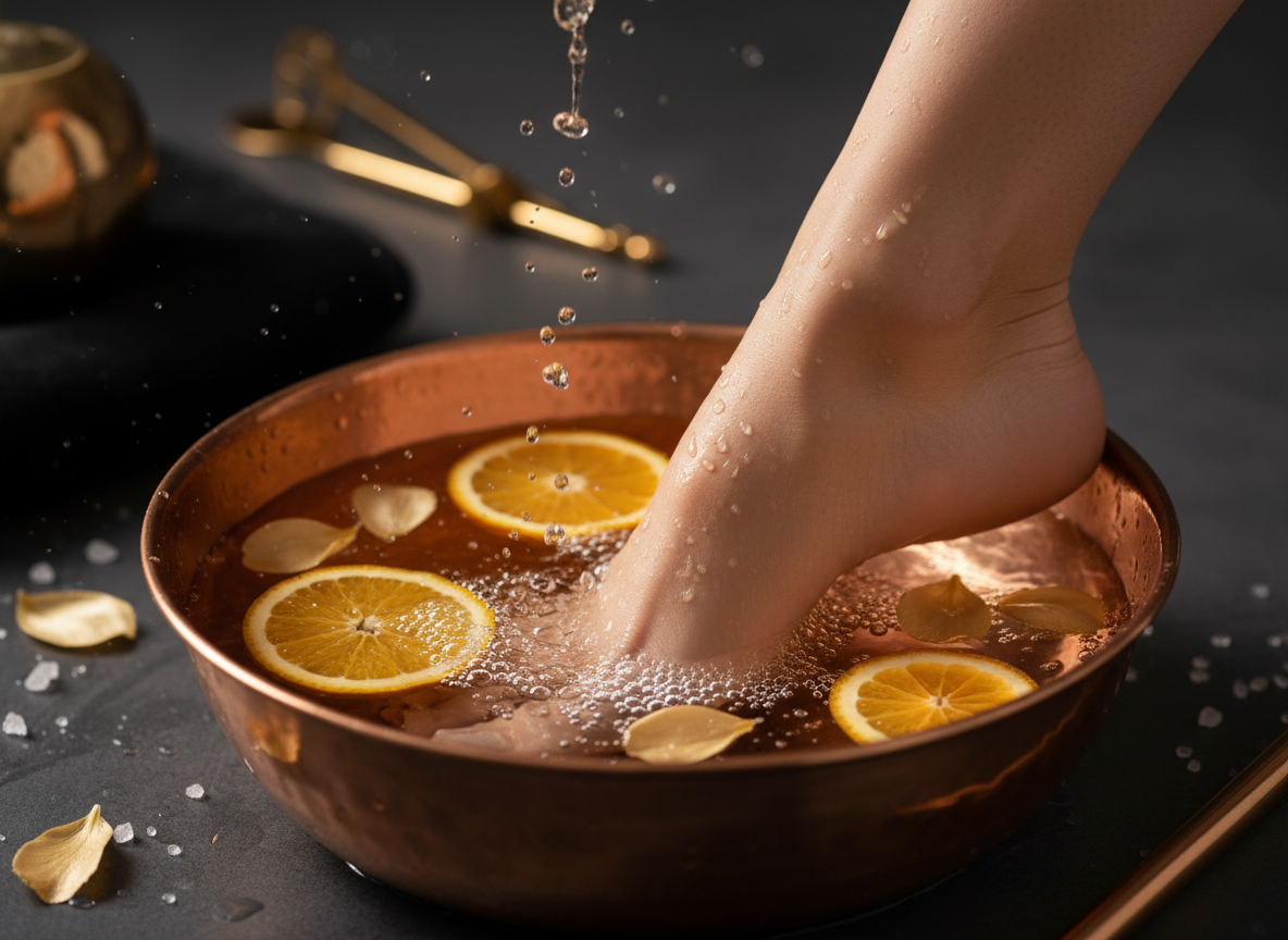 luxury spa pedicure at Noire The Nail Bar St. Petersburg FL