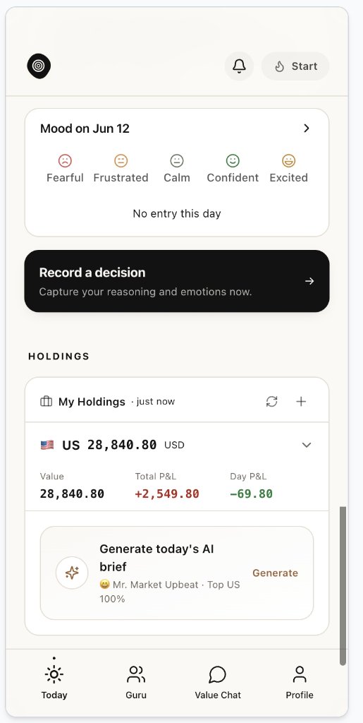 Valuefocus stock research interface