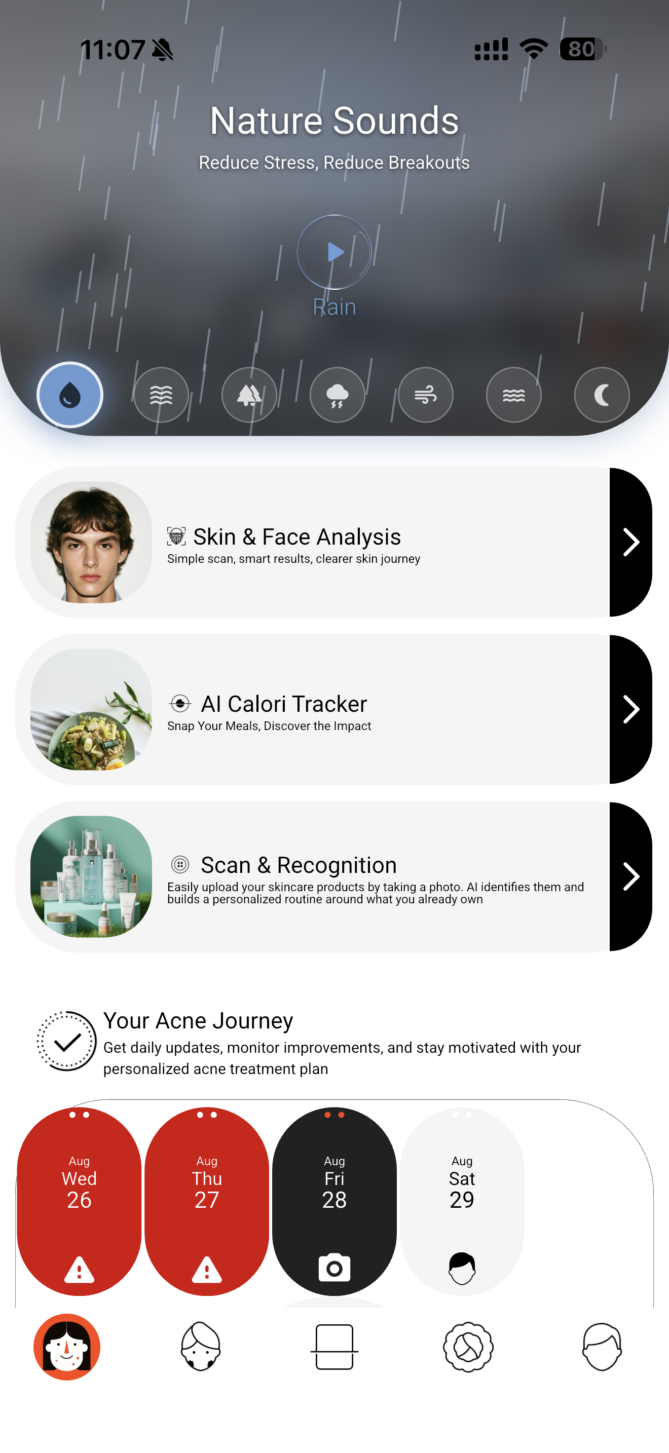 Acnetic app home