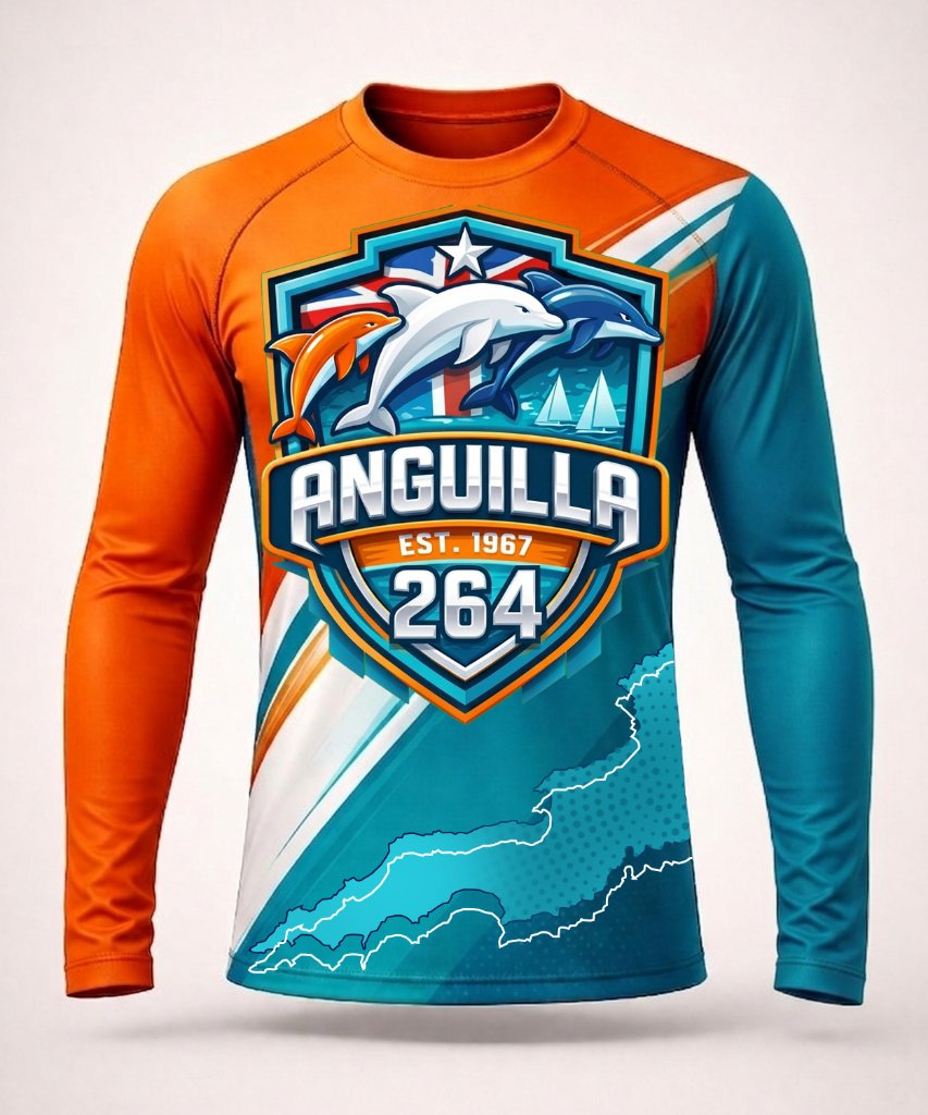 Anguilla Day Shirt — Long Sleeve
