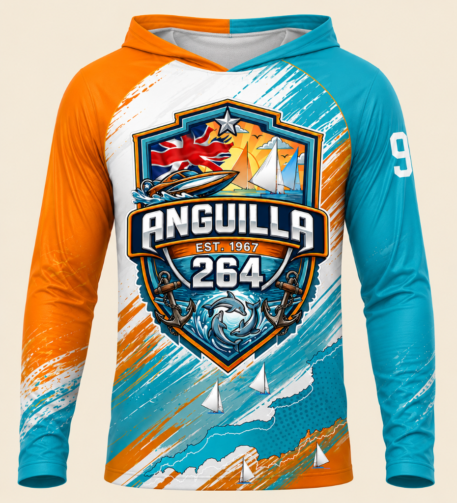 Anguilla 264 Hooded Rashguard