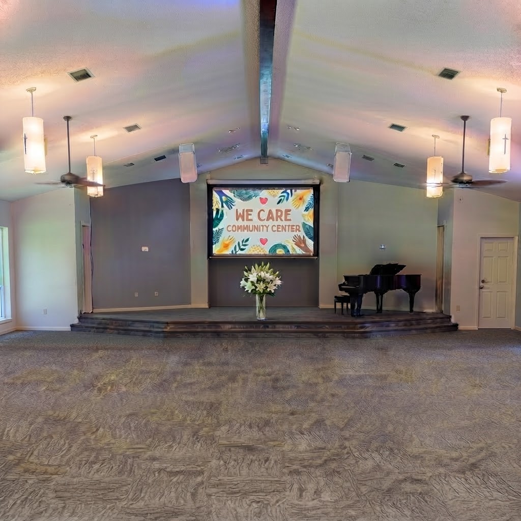 Inside We Care Community Center — our actual venue space