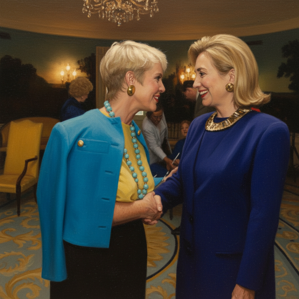 With First Lady Hillary Rodham Clinton