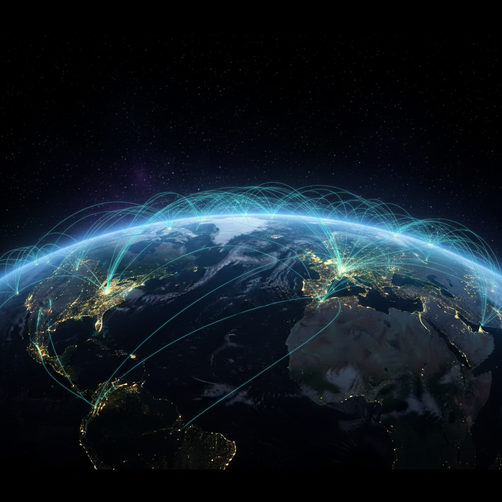 Global network visualization