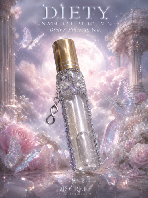 Amber perfume oil drop