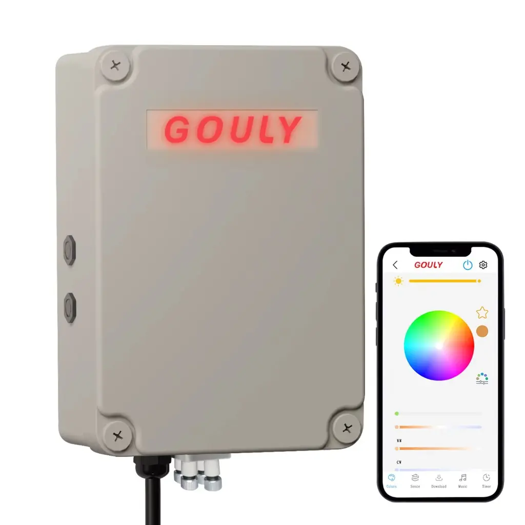Weather-sealed smart controller with the app colour wheel