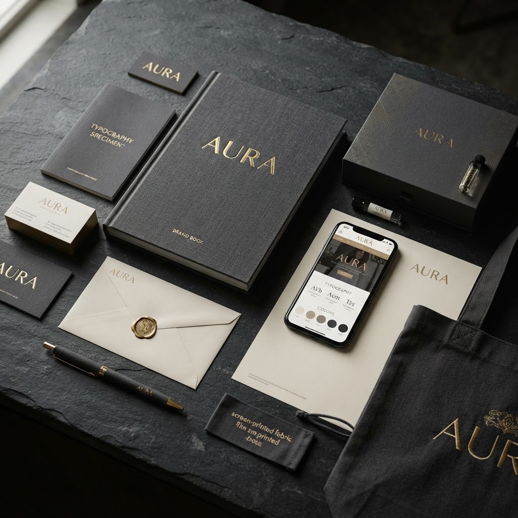 Brand collateral, brand book and identity materials