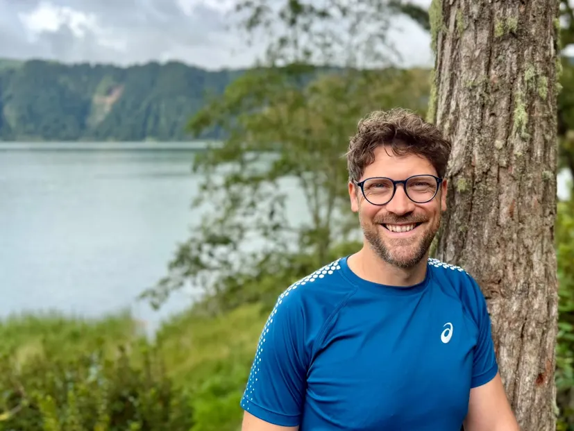Jan Peters draussen am See