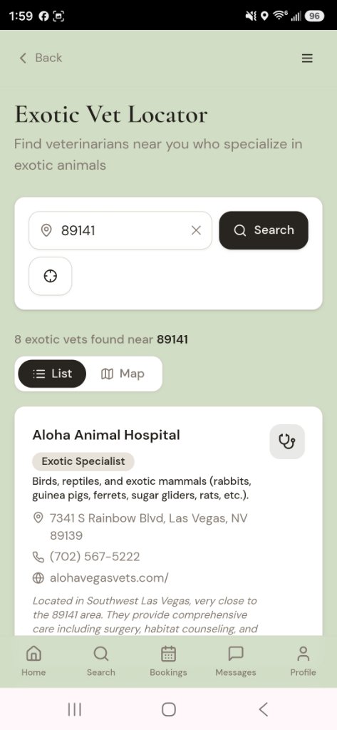 Exotic Vet Locator