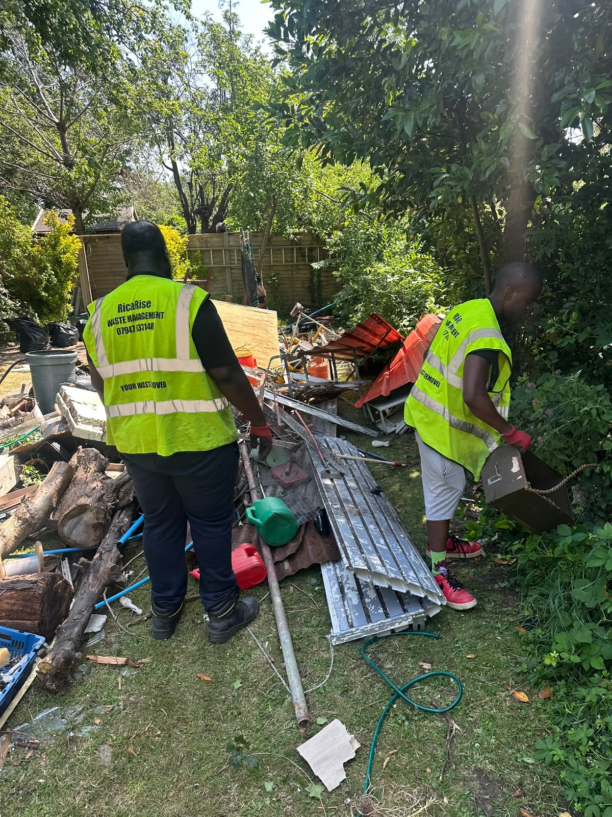 RicaRise waste clearance team on job 26