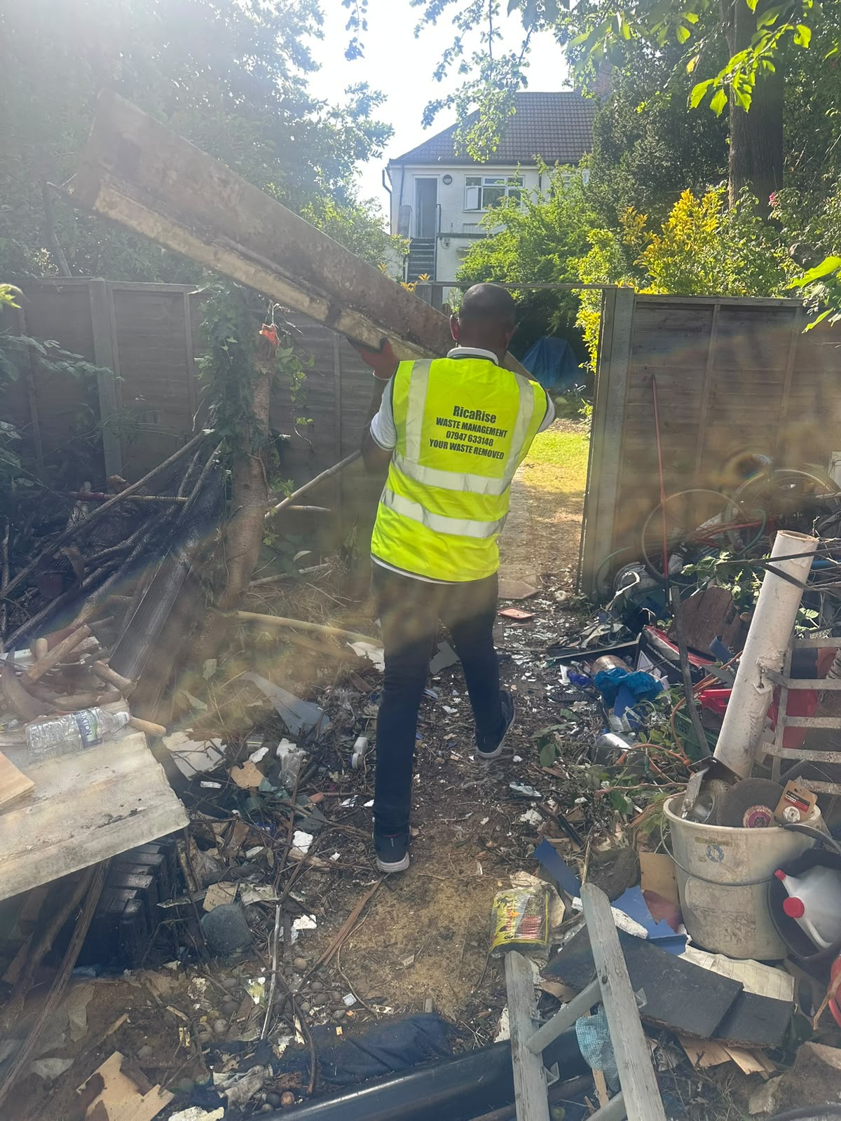 RicaRise waste clearance team on job 35