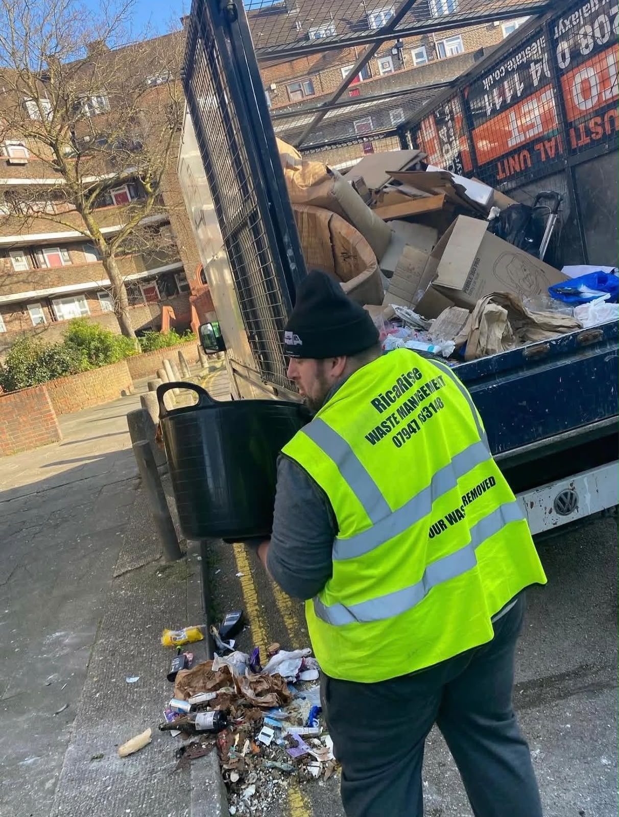 RicaRise waste clearance team on job 2